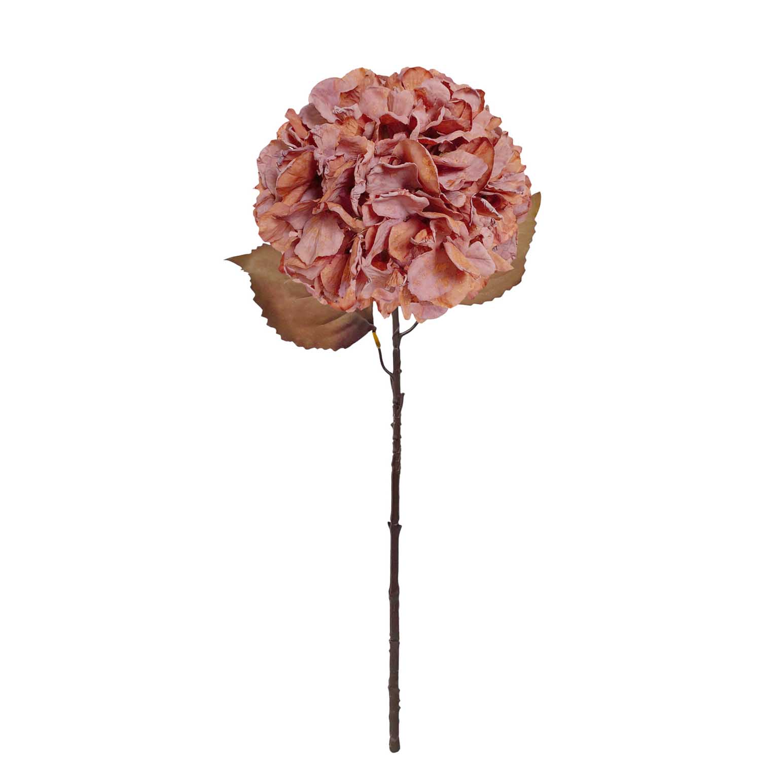 Alison's Acquisitions Large Fall Ball Hydrangea - Antique Cinnamon